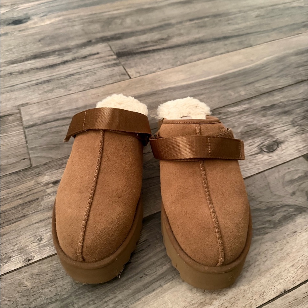 UGG Women Lanah Clog Platform - Chestnut like goldenstar - Picture 4 of 5